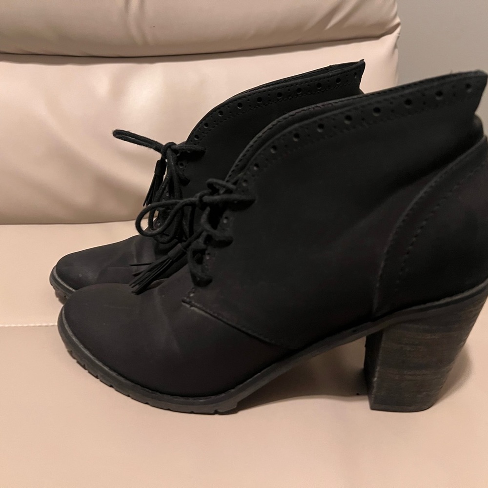 Womens black booties
